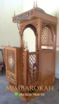 Mimbar Kubah Ukir Klasik Jepara Pesanan Masjid Pacitan