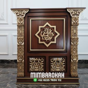 Podium Mimbar Sederhana Pesanan DKM Masjid Agung Demak