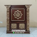Podium Mimbar Ukir Mewah Pesanan Masjid Mojokerto Podium Mimbar Masjid Ukir Jepara