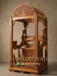 Mimbar Kayu Podium Minimalis Sesuai Sunnah