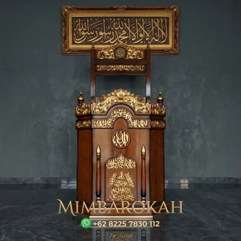 New Model Mimbar Ukiran Masjid Di Semarang