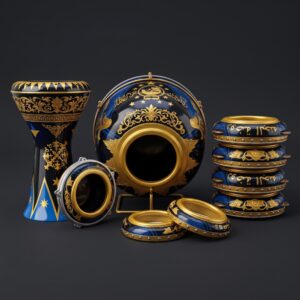Set Rebana Hadroh Jepara Ukiran Warna Classic Terbaik