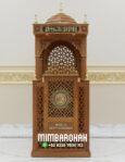 Mimbar Kayu Kubah Minimalis Ukir Jepara