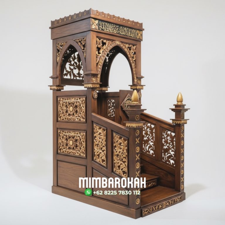 Mimbar In Mosque Ukiran Mewah - Pabrik Mimbar Ukiran Mewah - Mimbar In Mosque Ukiran Mewah Sederhana - Model Mimbar Masjid Terbaru Mimbar Masjid Agung Mewah Jati Klasik Masuk Depan