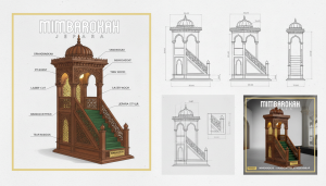 Jasa Desain Mimbar Masjid dan Produksi Custom Mimbar Podium Profesional Jasa Desain Mimbar Masjid dan Produksi Custom Mimbar Podium Profesional