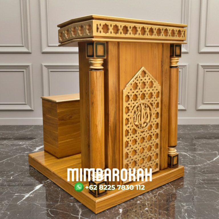 Jual Podiuma Mimbar Minimalis Bangkalan Dari Mimbarokah Jepara