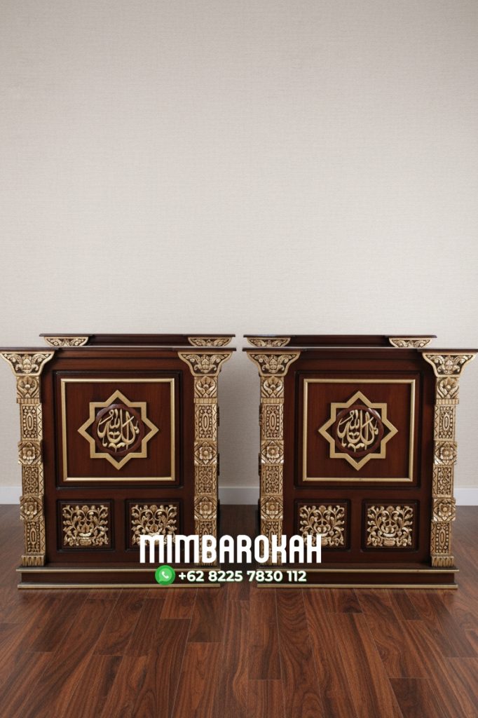 Mimbar Podium Masjid Ukir Jepara Ready Stock Mimbar Podium Klasik Mewah Ukir Gebyok Jepara