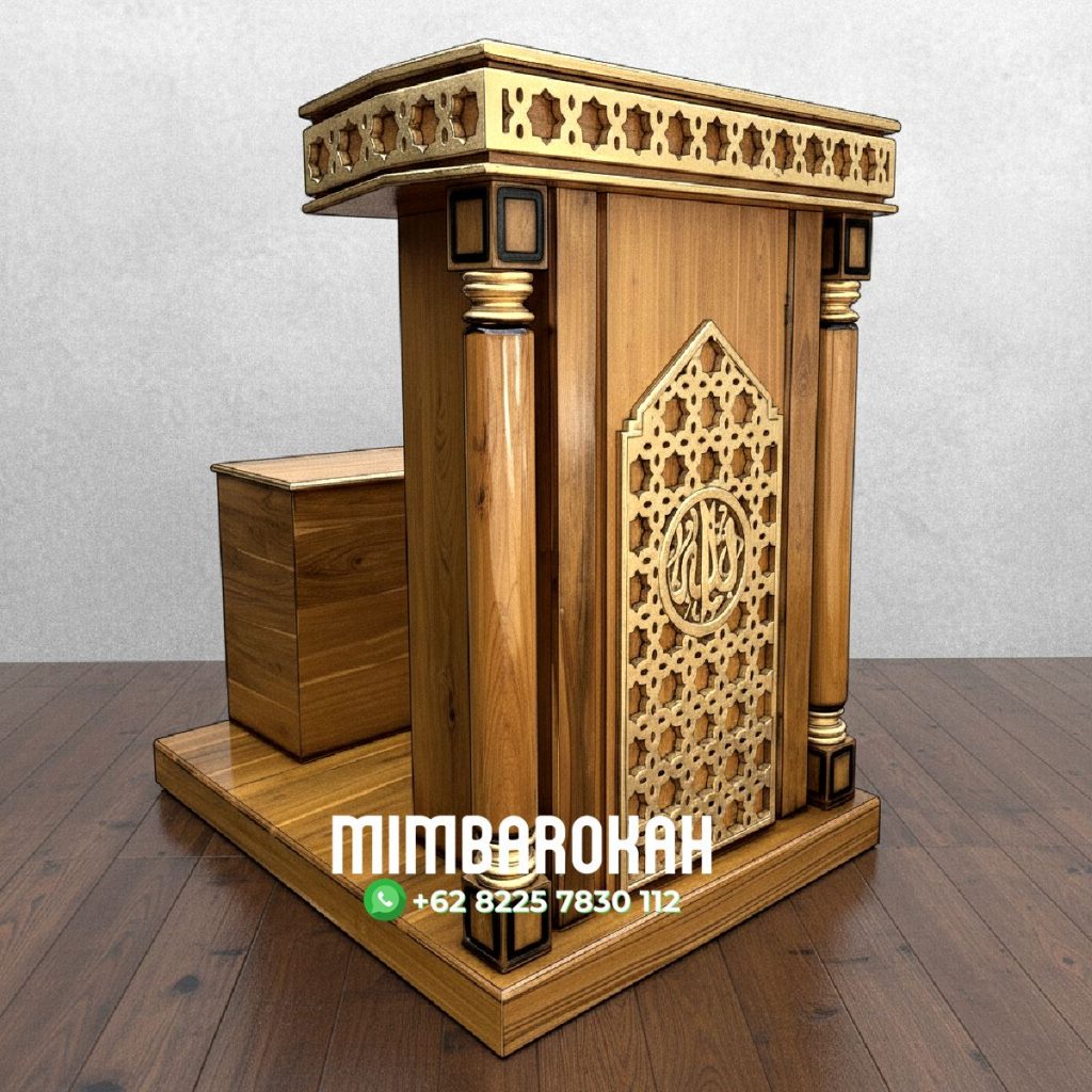 Jual Podium Mimbar Model Minimalis Arabic Pesanan Masjid Agung Depok Jual Podium Mimbar Model Minimalis Arabic Pesanan Masjid Agung Depok