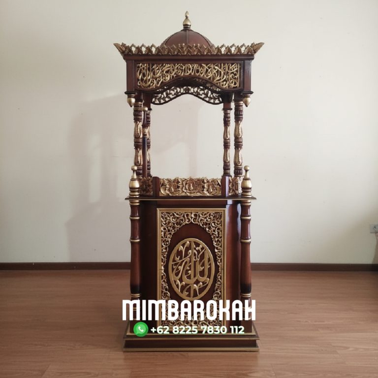 Mimbar Masjid Terbaik Unik Podium Mimbar Atap Kubah Kayu Jati Jepara