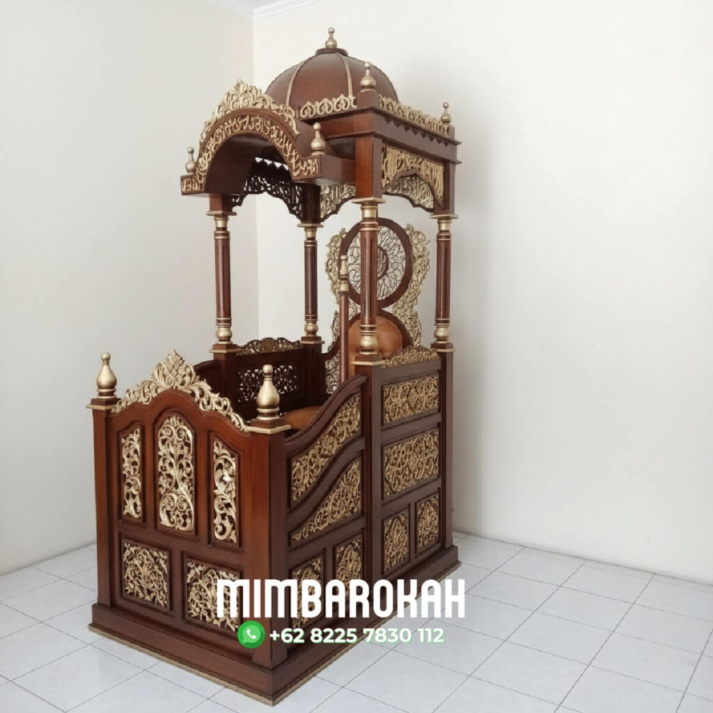 Harga Podium Mimbar Kaligrafi Arabic Pesanan DKM Masjid Agung Sumedang
