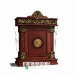 Model Podium Mimbar Masjid Ukiran Kaligrafi Atap Kubah Masjid Agung Gunung Kidul Podium Mimbar Nabawi Style