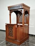 Mimbar Jati Minimalis Pesanan DKM Masjid Surakarta