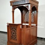 Mimbar Jati Minimalis Pesanan DKM Masjid Surakarta Mimbar Masjid Jati Minimalis