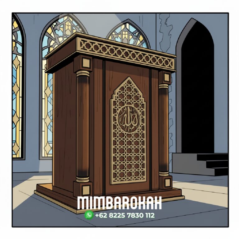 Model Podium Mimbar Masjid Ukiran Kaligrafi Atap Kubah Masjid Agung Purbalingga Harga Mimbar Podium Masjid Ready Stock