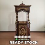 Mimbar Podium Masjid Ukir Jepara Ready Stock