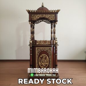 Mimbar Podium Masjid Ukir Jepara Ready Stock