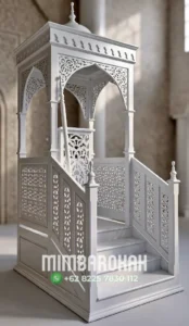 Mimbar Jati Minimalis Masjid Di Cikarang
