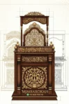 Mimbar Kayu Podium Minimalis Masjid Agung