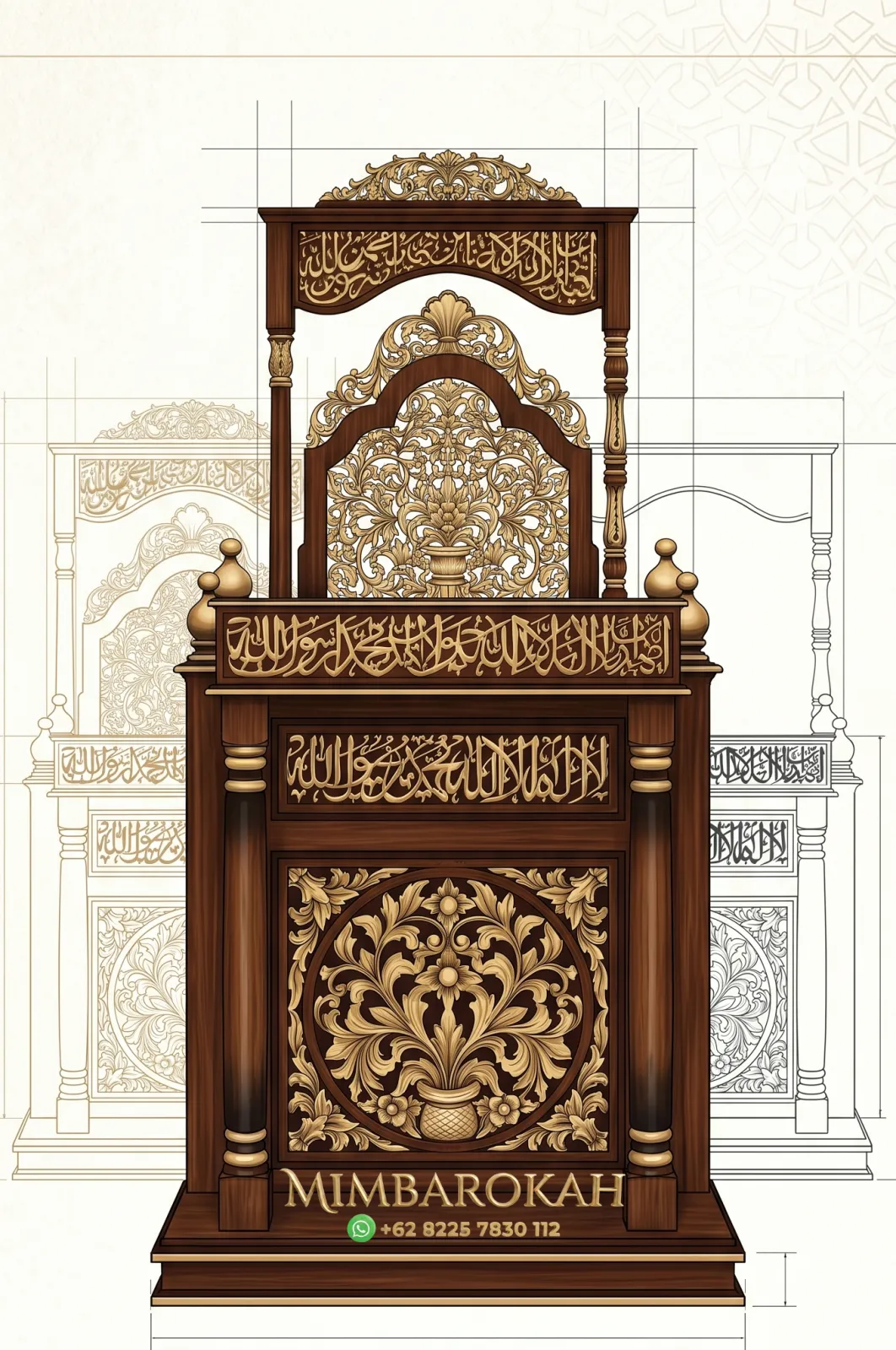 Mimbar Kayu Podium Minimalis Masjid Agung Surabaya Bandung Jakarta Mimbar Kayu Podium Minimalis Masjid Agung Surabaya Bandung Jakarta