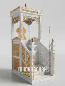 Mimbar Kubah Minimalis Modern Pesanan DKM Masjid Agung Tangerang